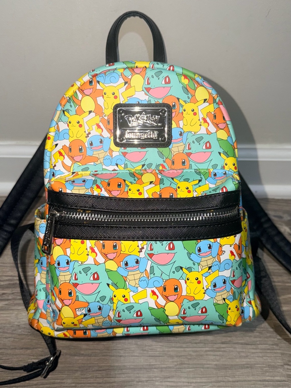 Loungefly Pokémon Starters Mini Backpack - Teal, Yellow, Orange, Blue